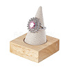1 Cone Wooden Ring Organizer Holder RDIS-WH0031-02A-01-1