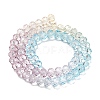 Transparent Painted Glass Beads Strands DGLA-A034-T8mm-A15-5