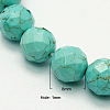 Natural Howlite Beads Strands TURQ-P027-44-1