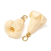 Dyed Synthetic Coral Pendants GG-CBAC295-02G-03-3