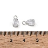 Brass Pave Clear Cubic Zirconia Charms CU-CBAD360-01P-01-3