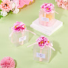 Clear PVC Candy Gift Packaging Boxes with Ribbon & Artificial Flower CON-TAC0001-20A-7