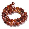 Natural Striped Agate/Banded Agate Beads Strands G-G582-8mm-59-4