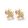 304 Stainless Steel Textured Stud Earrings EJEW-I239-01G-1