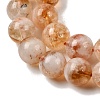 Heated Natural Citrine Bead Strands G-P466-01C-02-4