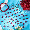 8 Strands 4 Styles Opaque Solid Color Glass Beads Strands EGLA-LT0001-04C-3