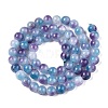 Dyed Natural White Jade Beads Strands G-T138-6mm-210-6-2