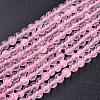 Natural  Rose Quartz Beads Strands G-L104-4mm-01-3
