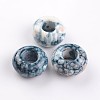 Dyed Rondelle Natural Ocean White Jade Beads G-D782-13-1