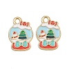 Christmas Themes Alloy Enamel Pendants ENAM-Z023-01G-09-1