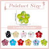 50Pcs 10 Colors Handmade Lampwork Beads Strands LAMP-ME0001-03-2