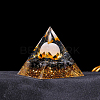Resin Orgonite Pyramid Display Decorations G-PW0004-55B-1