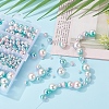 497Pcs 5 Style Rainbow ABS Plastic Imitation Pearl Beads OACR-YW0001-09B-8