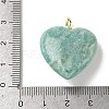 Natural Amazonite Pendants G-C274-04E-3