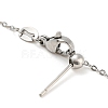 304 Stainless Steel Add a Bead Adjustable Texture Cable Chains Bracelets for Women BJEW-M307-01D-P-3