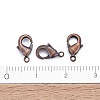 Brass Lobster Claw Clasps KK-901-R-NF-5