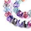 Transparent Electroplate Glass Beads Strands EGLA-N006-078I-3
