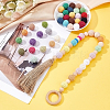 56Pcs 28 Colors Organic Wool Fabric Beads FIND-CA0003-74-4