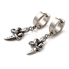 304 Stainless Steel Dangle Hoop Earrings EJEW-Q795-16C-AS-1