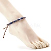 Ethnic Cord Anklet for Girl Women AJEW-AN00449-4