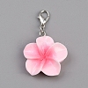 Resin Flower Pendant Decoration HJEW-WH0042-143F-1