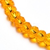 Faceted Glass Rondelle Beads Stretch Bracelet for Kid BJEW-JB06807-06-3