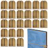 30Pcs Tibetan Style Alloy Binding Clips for Bag FIND-CP0003-25-1