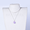 Cowrie Shell Beads Pendants Necklaces NJEW-JN02365-6