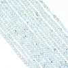 Natural Blue Topaz Beads Strands X-G-G914-2mm-12-1