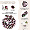 1 Strand Handmade Lampwork Inner Flower Rondelle Beads Strands LAMP-TA0002-72B-3