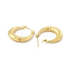 Ion Plating(IP) 304 Stainless Steel Croissant Chunky Hoop Earrings for Women EJEW-I267-03G-2