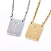 304 Stainless Steel Pendant Necklaces NJEW-H496-02-1