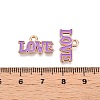 Valentine's Day Theme Alloy Enamel Pendants ENAM-T020-50D-06-3