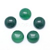 Natural Dyed & Heated Green Onyx Agate Cabochons G-P393-R43-10mm-1