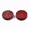 Painted Natural Wood Beads WOOD-T021-49A-08-2