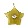 Natural Lemon Jade Pendants G-Z157-01G-06-1