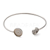 Non-Tarnish 304 Stainless Steel Bangle Makings STAS-R123-01P-1