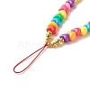Acrylic Beads Beaded Mobile Straps HJEW-JM00580-2