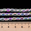 Electroplate Glass Beads Strands EGLA-D031-01-01-5