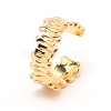 Textured Brass Cuff Earrings EJEW-TAC0010-002-2