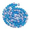 Spray Painted Crackle Glass Beads Strands CCG-Q001-10mm-19-2