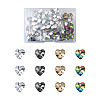 Electroplated Glass Charms EGLA-TA0001-07-1