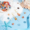 ARRICRAFT 120Pcs 8 Colors Electroplate Transparent Glass Beads EGLA-AR0001-17B-5