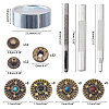 32 Set 4 Colors Alloy Snap Buttons DIY-CA0006-23-2