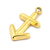 Real 18K Gold Plated PVD Vacuum Plating 304 Stainless Steel Pendants STAS-L278-002G-09-2