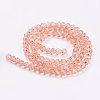 Faceted(32 Facets) Round Glass Beads Strands X-EGLA-J042-4mm-23-2