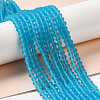 Imitate Austrian Crystal Frosted Glass Beads Strands GLAA-F029-TM3mm-B19-4