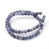 Natural Crackle Agate Beads Strands X-G-G055-6mm-10-2