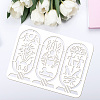 Plastic Drawing Painting Stencils Templates DIY-WH0396-534-3