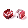 Baking Paint Transparent Glass Beads DGLA-N005-01A-09-3
